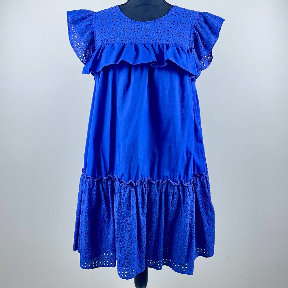 Reformation inspired: Who What Wear blue Dress Size M 100% cotton & soft.